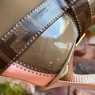 FENDI Brown Patent Leather Boots SZ 39 (US 9)