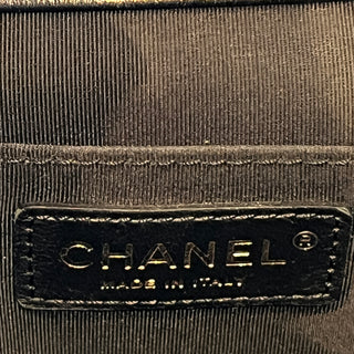 CHANEL Quilted CC Drawstring Bucket Bag