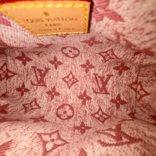 LOUIS VUITTON Pink Monogram Denim Nano Speedy