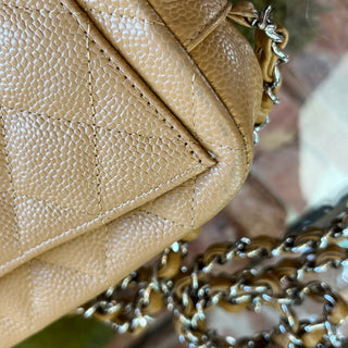 CHANEL Beige Camera Caviar Crossbody DIA312