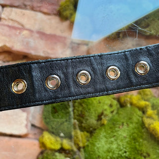 DIOR Cannage D Buckle Black Leather Belt SZ 90