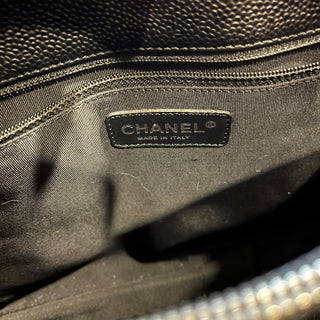 CHANEL GST Grand Shopper Black Caviar Leather Quilted Tote