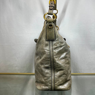 PRADA Fumo Vitello Shine Hobo Bag TS3738