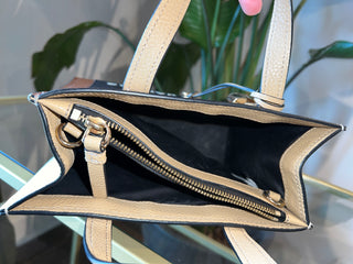 MARC JACOBS Grind Mini Bicolor Leather Tote Bag