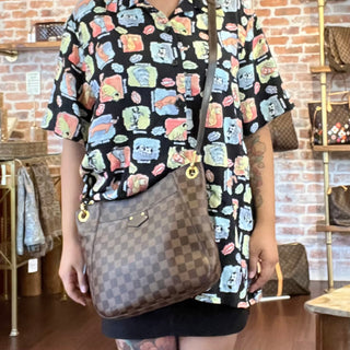 LOUIS VUITTON South Bank Damier Ebene Canvas Crossbody