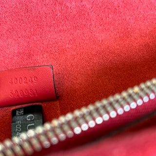 GUCCI Dionysus Medium GG Supreme Monogram Red Shoulder Bag
