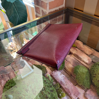 LOEWE Vintage Rouge Leather Clutch
