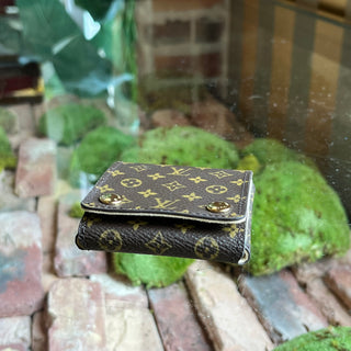 LOUIS VUITTON Brown Mini Monogram Canvas Folding Jewelry Case