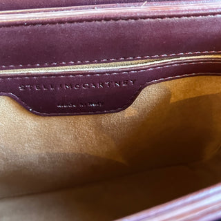 STELLA MCCARTNEY Falabellla Box Burggundy Velvet Crossbody