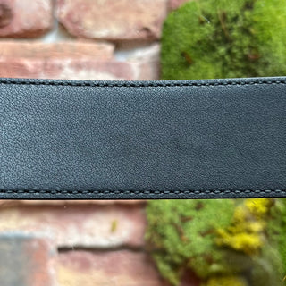 GUCCI GG Marmont Wide Black Leather Belt SZ 85/34