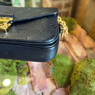 LOUIS VUITTON Métis Black Monogram Empreinte Leather Shoulder Bag