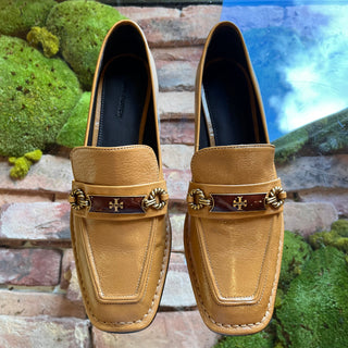 TORY BURCH Caramel Corn Perrine Loafers SZ 7.5