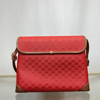 GUCCI Vintage Mini GG Supreme Red Crossbody