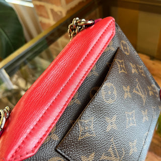 LOUIS VUITTON Tribal Mask Sliding Chain Pm Monogram Canvas Crossbody