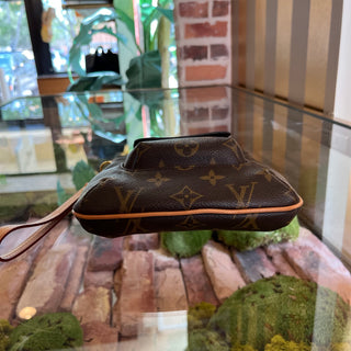 LOUIS VUITTON Vintage Brown Monogram Canvas Front Pocket Bag