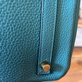 HERMES Bleu Paon Togo Birkin 30