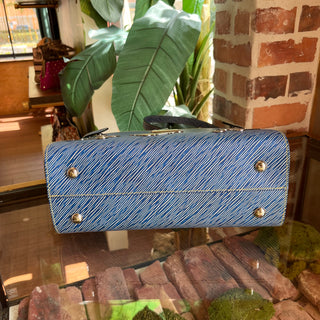 LOUIS VUITTON Twist Pins Blue Epi Tote