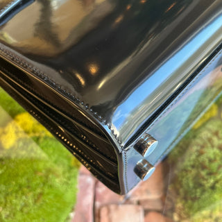 SAINT LAURENT Sac de Jour Nano Patent Leather Tote Bag