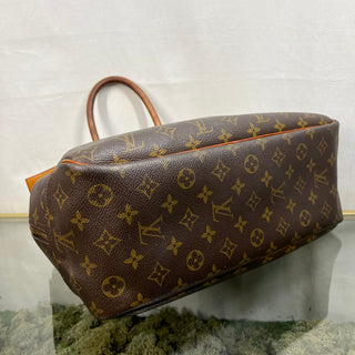 LOUIS VUITTON Deauville Brown Monogram Canvas Vintage Satchel Bag