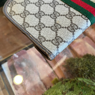 GUCCI Vintage GG Supreme Canvas Cosmetic Bag