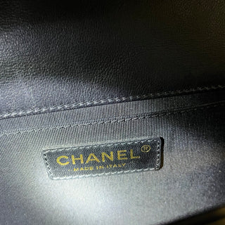 CHANEL Medium Boy Black Quilted Lambskin Leather Shoulder Bag
