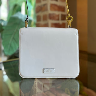 VALENTINO GARAVANI VSling Small White Smooth Calfskin Shoulder Bag