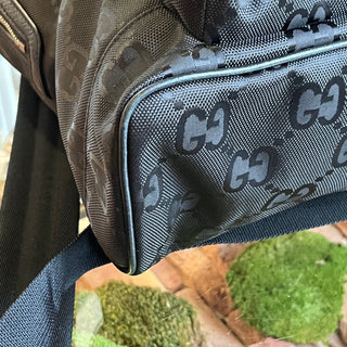 GUCCI Small Off The Grid Black GG Nylon Backpack Bag
