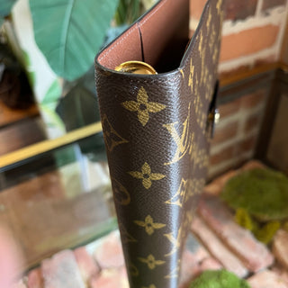 LOUIS VUITTON Brown Monogram Canvas Large Ring Agenda Cover