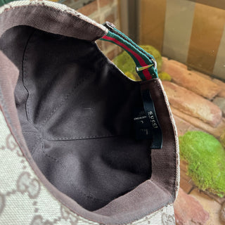 GUCCI Beige GG Canvas Baseball Hat SZL