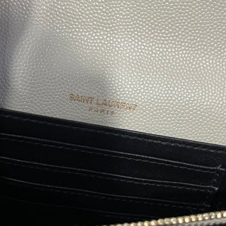 SAINT LAURENT Kate Crema Soft Grain De Poudre Belt Bag