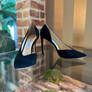 JIMMY CHOO D’orsay Black Suede Heels SZ 39 (US 9)