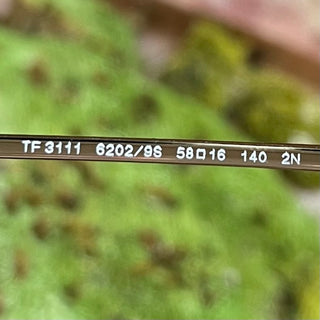 TIFFANY & CO. TF3111 6202/9S Gold Toned Metal Rectangle Sunglasses