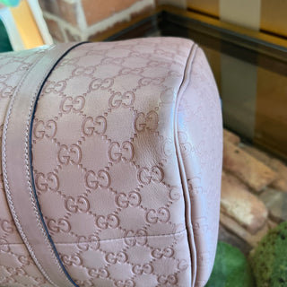 GUCCI Boston Joy Medium Winter Rose Guccissima Satchel
