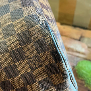 LOUIS VUITTON Neverfull MM Damier Ebene Brown Canvas Tote Bag