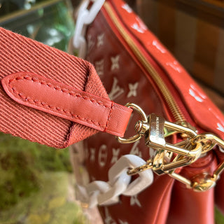 LOUIS VUITTON Coussin PM Terracotta Monogram Embossed Leather Shoulder Bag