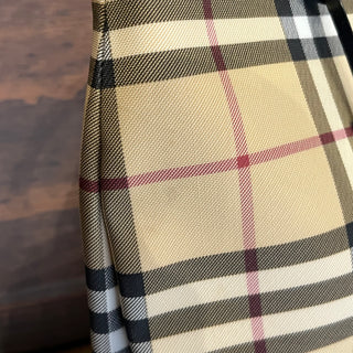 BURBERRY Nova Check Coated Canvas Small Tote