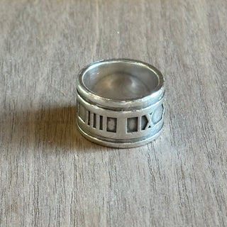 TIFFANY & CO Roman Numeral Ring Size 6