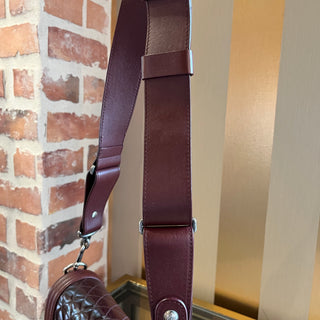 CHANEL Boy Burgundy Patent Leather Bag