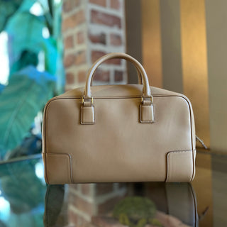 LOEWE Amazona 28 Beige Nappa Calfskin Satchel