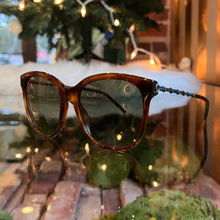 GUCCI GG0654S Brown Acetate Bamboo Square Sunglasses