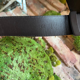 LOUIS VUITTON LV Initiales Damier Ebene Belt SZ100/40
