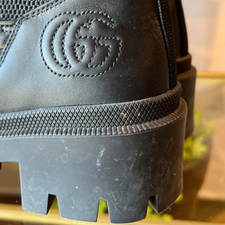 GUCCI GG Canvas Canvas Chelsea Boots SZ 37