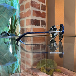 VERSACE MOD.4337 5251/80 Black Metal Round Eye Sunglasses