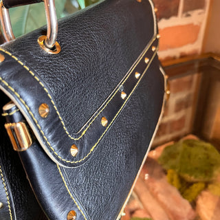 LOUIS VUITTON Le Talentueux Black Suhali Leather Shoulder Bag