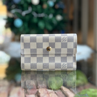 LOUIS VUITTON Alexandra Damier Azur Canvas Wallet