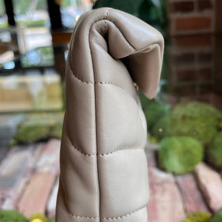 SAINT LAURENT LouLou Pouch Beige