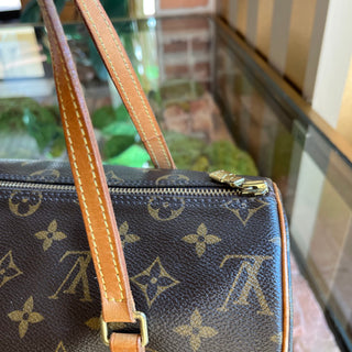 LOUIS VUITTON Papillon 26 Brown Vintage Monogram Canvas Satchel