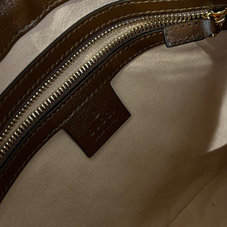 GUCCI Jackie Ophidia GG Supreme Monogram Brown Shoulder Bag