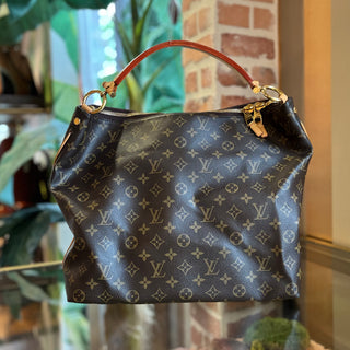 LOUIS VUITTON Sully Brown Monogram Canvas Shoulder Bag