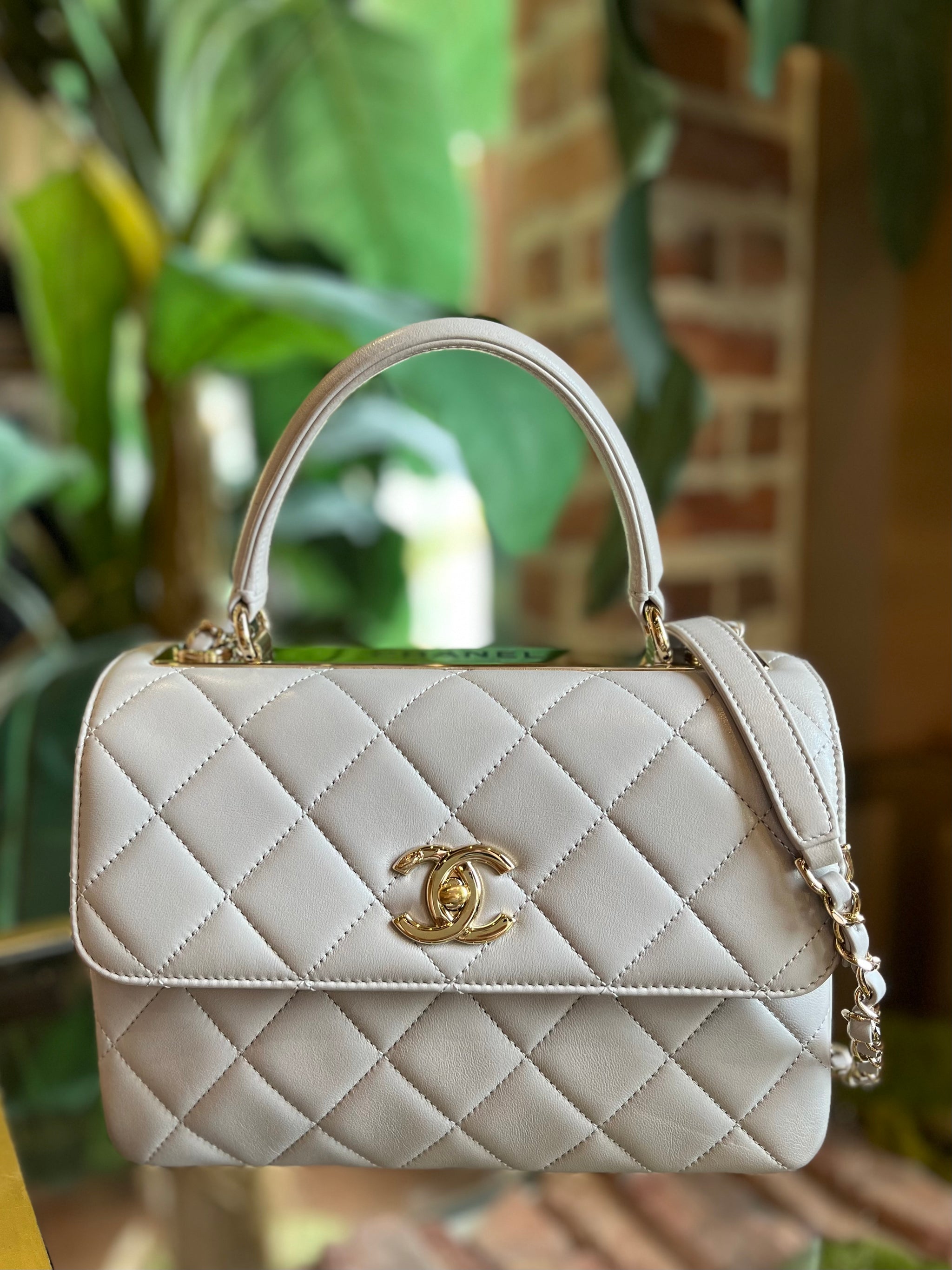 Chanel Timeless Handle Small Caviar White